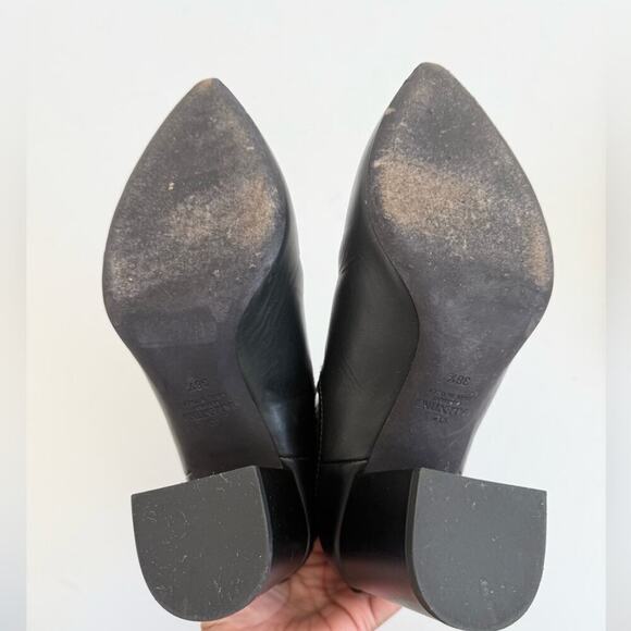 Valentino Garavani Black leather Rockstud Chelsea 85mm Ankle Boots EU 38.5 - Picture 9 of 10